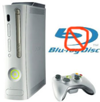does the xbox 360 play blu ray movies
