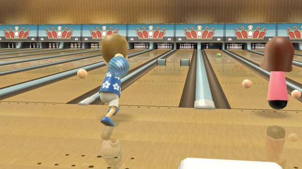 wii sports resort bowling spin