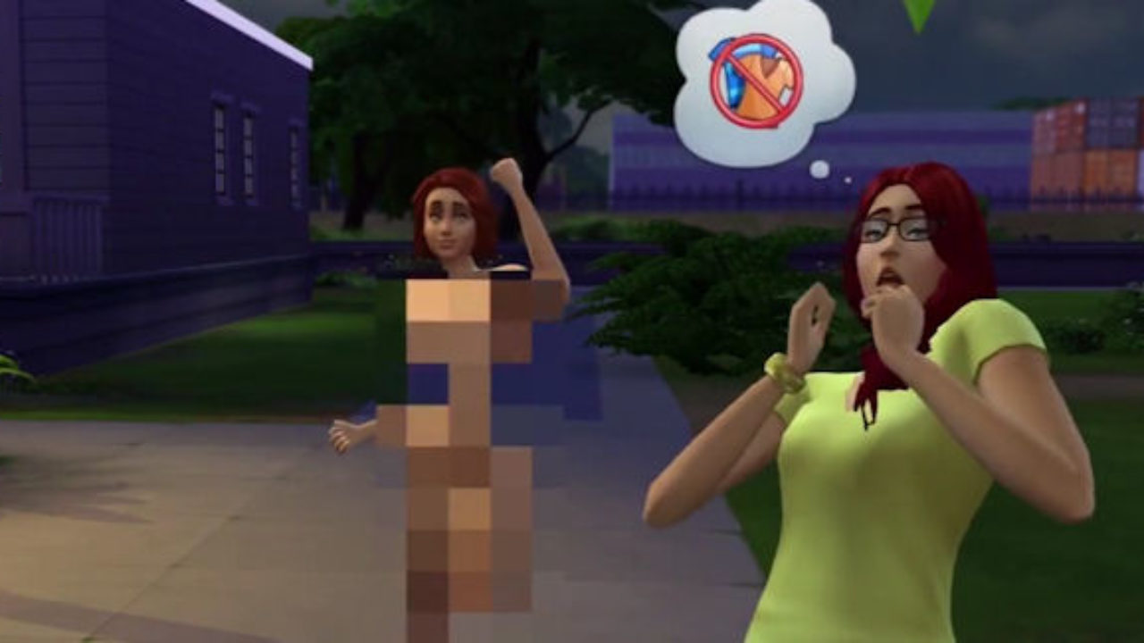 1280px x 720px - The Sims 4: How To Get Naked & Streak | Video Games Blogger