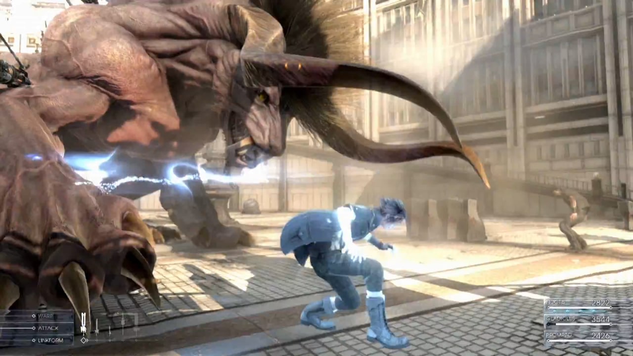 Behemoth Final Fantasy Xv Gameplay Screenshot Enemy Attacks