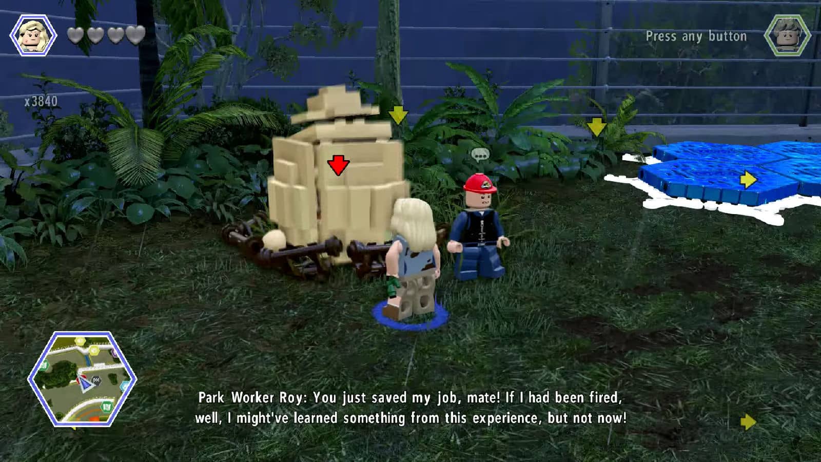 jurassic park lego red bricks