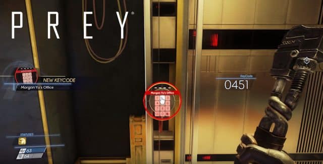 prey security booth code stiky note