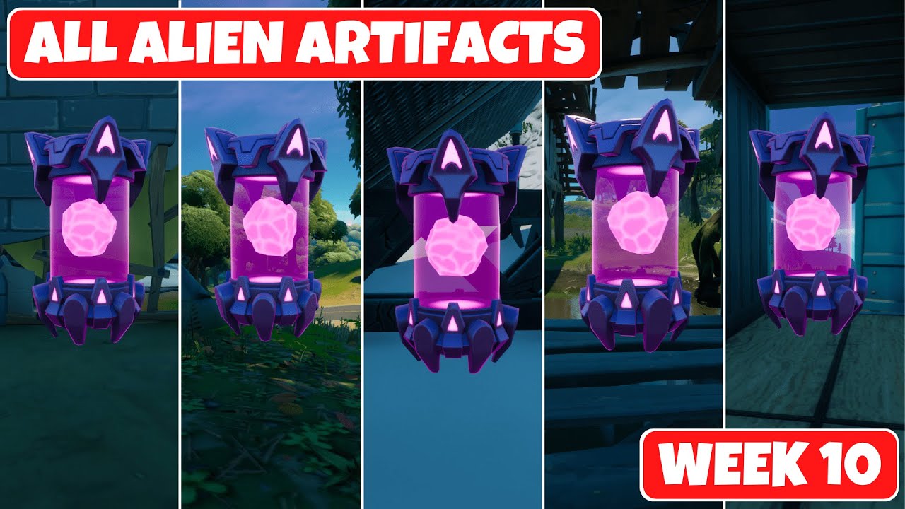 Fortnite Chapter 2 Season 7 Week 10 Alien Artifacts Locations Guide Video Games Blogger